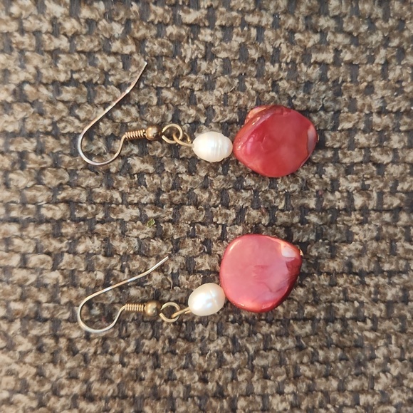 Lady in Red Earrings - Picture 2 of 6